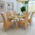 Swen Studio -  Dining Chairs 6 pcs Brown Natural Rattan